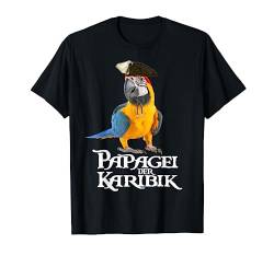 Papagei der Karibik Vogel Piraten Halloween Kostüm Geschenk T-Shirt von peter2art einzigartiges Tier-Illustration Geschenk