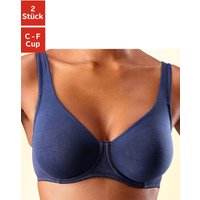 Witt Weiden Damen Minimizer-BH marine+weiß von petite fleur