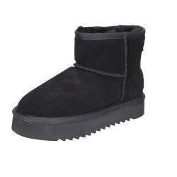 piece of mind. Damen Schuhe Plateau Winter Leder Boots 264-713 gefüttert (Black, EU Schuhgrößensystem, Erwachsene, Numerisch, M, 38) von piece of mind.