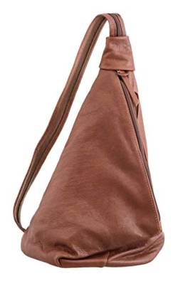 piké City Rucksack FENICE Echt Leder braun Damen - 019302 von piké