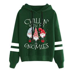 Weihnachten Pullover Damen Sweatshirt Rentiermuster Weihnachtspullover Familie Set Christmas Reindeer Strickpullover Unisex Christmas Teenager Mädchen Weihnachtspullover Sweatshirt (X03-Green, M) von pitashe_Bekleidung