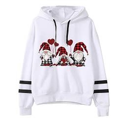 Weihnachten Pullover Damen Sweatshirt Rentiermuster Weihnachtspullover Familie Set Christmas Reindeer Strickpullover Unisex Christmas Teenager Mädchen Weihnachtspullover Sweatshirt Pulli (X11-Wine, L) von pitashe_Bekleidung