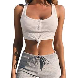 Pitashe Damen Tops Damen Sommer Oberteile Ärmellos Top Schleife Shirt Print Casual Tanktops Blusen Damenblusen Kurzarm Sport Camisole Spitze Hoodies Sweatshirt Sommerbluse Tunika Sommer Sommerhemden von pitashe Tops