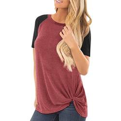 Pitashe Damen Tops Freizeit Rundhals Kurzarm Einfarbig Baumwolle Damen Sommer T-Shirt Crop Top Weste Baumwolle Tops Tank Top Party Oberteile Bluse Camisole Hemd Bekleidung Vest Bauchfrei Tunika Shirts von pitashe Tops