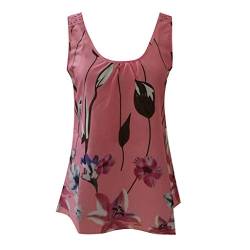 Pitashe Damen Tops Sexy Mode Ärmellos Sling Blumen Drucken Weste Bequem Damen Sommer Tank Top Party Oberteile Blusen Camisole Hemd T-Shirt Crop Top Cludwear Bekleidung Vest Bauchfrei Tunika Shirts Top von pitashe Tops