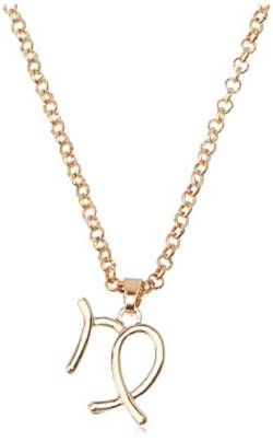 pitkalle Sternzeichen Vergoldeter Anhänger Halskette Astrologie Halskette Minimalistische Mode Astrologie Geschenke für Frauen - Jungfrau von pitkalle