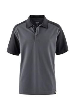 pka Polo-Shirt Premium, grau/schwarz, Größe 3XL von pka