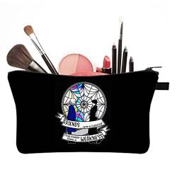 Addams Movie Kosmetiktasche Make-up Tasche Mittwoch Handtaschen Addams Film Merchandise Geschenk für Fans Frauen Mädchen von pologmase