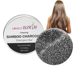 Bio-Kohle-Shampoo-Riegel - 65 g Aktivkohle-Shampoo-Riegel für natürliches Haar | Shampoo-Riegel entgiftet die Kopfhaut, fördert die Durchblutung der Kopfhaut, Haar-Shampoo-Riegel mit Pologmase von pologmase