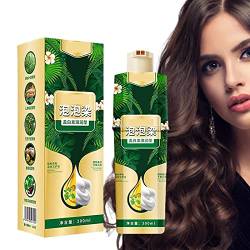Bubble Plant Haarfärbe Shampoo | Haushalt leicht zu waschende Haarfarbe Creme | Haarfarbe Shampoo (300 ml) von pologmase