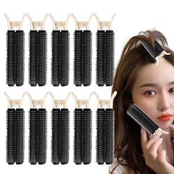 Haarspangen für Volumenwurzeln,10 Stück flauschige, voluminöse Haarklammern - No Heat Roller Clips DIY Flauschiges Haarstyling-Werkzeug für Frauen und Mädchen Pologmase von pologmase