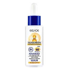 UV-Schutzcreme, 1,69 fl oz Mehrfachschutz-Sonnenschutzmittel für das Gesicht, UV-Creme für das Gesicht, SPF90 PA+++ Sonnenschutz-Gesichtsfeuchtigkeitscreme, ölfreier, wasserbeständiger Pologmase von pologmase
