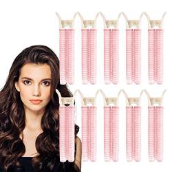 Volumengebende Haarspangen - 10 Stück flauschige, voluminöse Haarklammern | DIY Styling Curling Tools Heatless Haarspangen für langes, kurzes und lockiges Haar Pologmase von pologmase