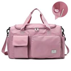 Doppelte Taschen für nasse und trockene Reisetasche, Pink von pozzolanas
