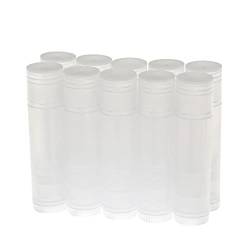 predolo 10x Transparente Lippenbalsam Behälter für DIY Lippenpflege, Klar von predolo