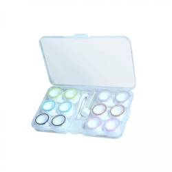 predolo 5X Reise Kontaktlinsenbehälter Set für 6 Paar, Klein Und Leicht zu Tragen, mit Auslaufsicheren Silikondichtungen, Langlebig, Praktisch für Frauen, von predolo