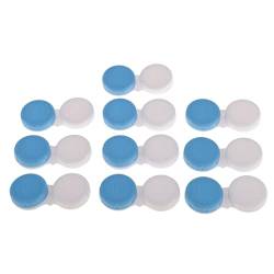 predolo Augenlinsen Aufbewahrungsbox, 10er-Set, Blau, Nicht-Transparent, Einheitsgröße von predolo