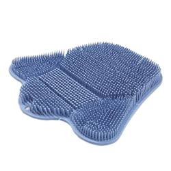 predolo Dusche Fuß Schrubber Matte Bad Massage Kissen Bürste mit Saugnäpfen Bad Waschen Fuß Pad, Blau von predolo