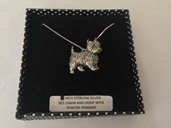 D1 Westie Anhänger echt 925 Sterling Silber Halskette Handarbeit 50,8 cm Kette mit prideindetails Geschenk-Box von prideindetails