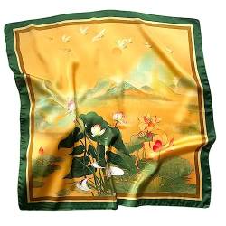 prinfantasy Schals & Tücher für Damen Bandana Halstuch Bikertuch Kopftuch Blumen Seidentuch, 070283 von prinfantasy