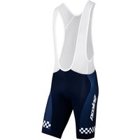 prolog cycling wear Bikerhose Fahrradhose Herren kurz Sommer „Integrated Energy Navy“ 8 Std. Radmarathon Sitzpolster, bequeme luftdurchlässige Netzträger von prolog cycling wear