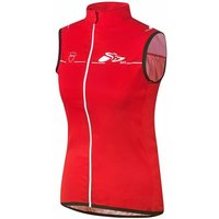 prolog cycling wear Funktionsjacke Damen Radweste Softshell Windweste „ Zero Wind Red“ atmungsaktiv von prolog cycling wear