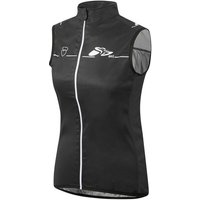 prolog cycling wear Funktionsjacke Damen Radweste Softshell Windweste „Zero Wind Black“ atmungsaktiv von prolog cycling wear