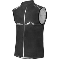 prolog cycling wear Funktionsjacke Herren Radweste Softshell Windweste „ Zero Wind Black“ atmungsaktiv von prolog cycling wear