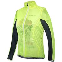 prolog cycling wear Regenjacke Regenjacke Fahrradjacke Damen „ Race fit Zero Wind & Ware Yellow“ von prolog cycling wear