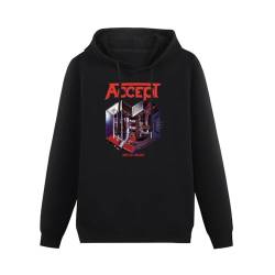 propr Accept Metal Heart 1 Hoody with Kangaroo Pocket Sweatershirt Hoodie Black XL von propr