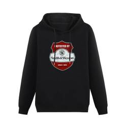 propr Men's Pullover Hooded with Pocket Smith&Wesson America Usa Hoodie Black L von propr