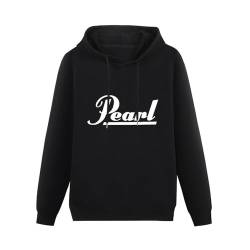 propr Pearl Drums Logo Mens Hoodie Hoody with Kangaroo Pocket Sweatershirt Hoodie Black M von propr