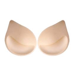 3D Lift Up Sponge Bra Pads Einsätze Frauen Abnehmbare Unterwäsche Atmungsaktiv Schwamm BH Gepolstert für Bikini Badeanzug Sport Tops, nude, Einheitsgröße von pulunto