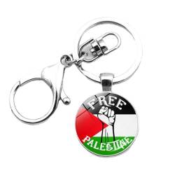 pulunto Palästina-Flagge Schlüsselanhänger Kostenlose palästinensische Schlüsselanhänger Palästina Nationalflagge Schlüsselanhänger Schlüsselanhänger Geschenk, stil 1, One size von pulunto