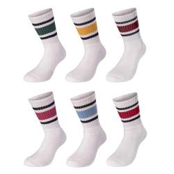 purrfull 6 Paar Atmungsaktive Sportsocken Für Damen Und Herren Sport Socks 6 Pack Baumwolle Herrensocken Damensocken Socken Atmungsaktiv (DE/NL/SE/PL, Numerisch, 43, 46, Regular, Regular, Fascie) von purrfull