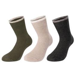 purrfull Warme Angora Wollsocken Damen Wintersocken Frauen Wandersocken Für Damen Wollsocken One Size Angora Blend Damensocken (POLSO Box C) von purrfull