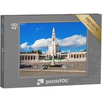 puzzleYOU Puzzle Basilika Unserer Lieben Frau von Fatima, Portugal, 48 Puzzleteile, puzzleYOU-Kollektionen Christentum von puzzleYOU