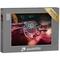 puzzleYOU Puzzle Cyborg-Frau mit Science-Fiction-Kopfschmuck, 1000 Puzzleteile, puzzleYOU-Kollektionen Fantasy von puzzleYOU