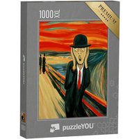 puzzleYOU Puzzle Der schreiende Mann: digitale Version, 1000 Puzzleteile, puzzleYOU-Kollektionen Künstler, Kunst & Fantasy von puzzleYOU