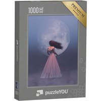 puzzleYOU Puzzle Eine Frau in einem schönen Kleid, 1000 Puzzleteile, puzzleYOU-Kollektionen Fantasy von puzzleYOU