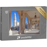 puzzleYOU Puzzle Heiligtum von Fatima: Basilika Unserer Lieben Frau, 48 Puzzleteile, puzzleYOU-Kollektionen Portugal, Christentum von puzzleYOU