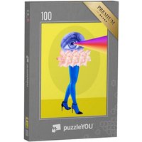 puzzleYOU Puzzle Pop Art: Elegante Frau, 100 Puzzleteile, puzzleYOU-Kollektionen Kunst & Fantasy von puzzleYOU