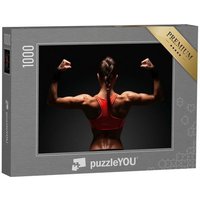 puzzleYOU Puzzle Rücken einer athletischen jungen Frau, 1000 Puzzleteile, puzzleYOU-Kollektionen Erotik von puzzleYOU