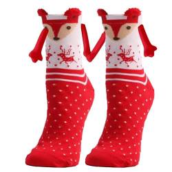 Hand Holding Socks | Christmas Magnetic Hand Holding Socks | Funny Christmas Magnetic Socks Hold Hands | Hand In Hand Magnetic Socks Christmas Gifts For Couple Women Men von puzzlegame