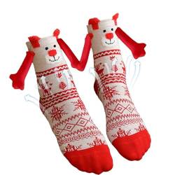 Hand Holding Socks | Christmas Magnetic Hand Holding Socks | Funny Christmas Magnetic Socks Hold Hands | Hand In Hand Magnetic Socks Christmas Gifts For Couple Women Men von puzzlegame