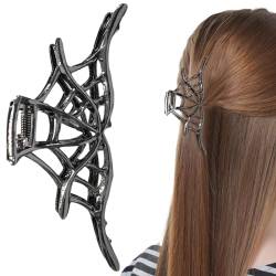 Spinnennetz Haarspange, Haarklammern aus Metall, Haarspange, Haarschmuck, Gotische Haar-Accessoires, rutschfeste schwarze Spinnennetz-Haarspangen für Mädchen, Frauen, dickes Haar, dünnes Puzzlegame von puzzlegame