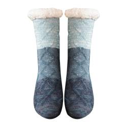 puzzlegame Bodensocken Damen, rutschfeste Socken Damen | Winterliche, kuschelig warme Grippersocken für Damen,Bequeme lange Schlafsocken, Must-Haves für Männer, Kinder und Mütter nach der Geburt von puzzlegame