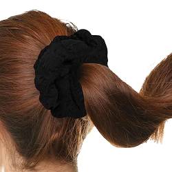 puzzlegame Haargummis für Frauen, Haargummis | Koreanisches Haargummi mit Pferdeschwanz, Haargummi-Stirnband | Weihnachtsgeschenk, Haarschmuck, Retro-Haargummis für Frauen und Mädchen mit dickem Haar von puzzlegame