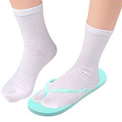 puzzlegame Socks - Atmungsaktive Split Socken für Sommer | Indoor Outdoor Wandern oder Lässige Wandersocken im japanischen Stil für Männer und Frauen, weiß, 1 von puzzlegame