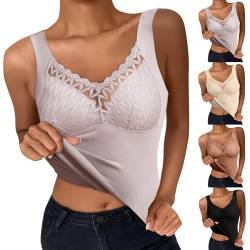 Damen Unterhemd Shapewear Bauchweg Hemd Formende Oberteile BH Tank Tops Hemdchen Spitze Westenoberteil Vests Shaping Bauch Weg Shirts Body Shaper von pvucpot